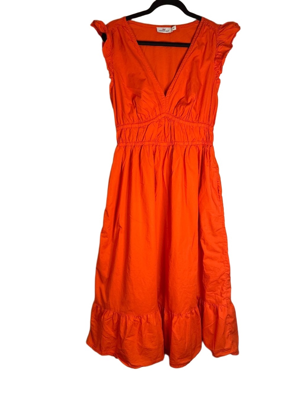 Vineyard Vines Orange Empire Waist Maxi Dress, NWOT Med